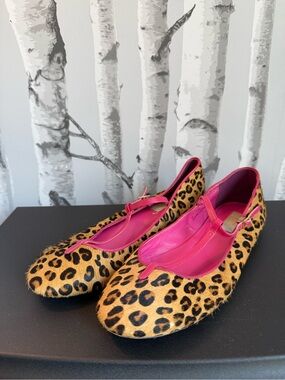 Leopard Print Mary Jane Flats